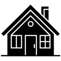 Abstract Black House Silhouette Modern Design vector