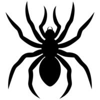 Desaturated Spider Silhouette Design Perfect for Digital Projects vector