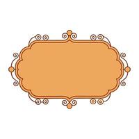 Vintage photo frame drawing ideal for art and display projects vector