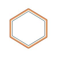 Modern and simple photo frame illustration for digital project vector
