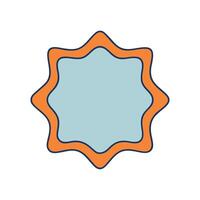 Modern and simple frame illustration for digital project vector