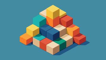 Aesthetic Modular Abstract Design in Desaturated Tones for Digital and Artistic Needs vector