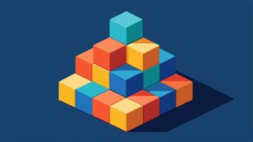 Desaturated Modular Abstract Design with Clean Modern vector