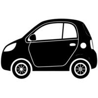 Clean illustration car icon with simple, modern vector