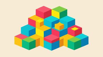 Minimalist Modular Abstract Design Illustration with Artistic Patterns vector
