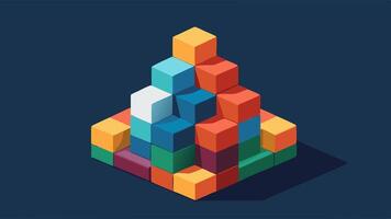 Aesthetic Modular Abstract Design in Desaturated Tones for Digital vector