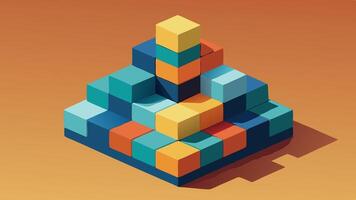 Desaturated Color Modular Abstract Artwork for Versatile Use vector