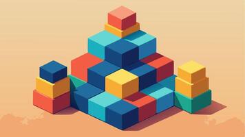 Creative Modular Abstract Design with Desaturated Style for Contemporary Projects vector