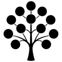 A family tree concept showing generational connections and ancestral. vector