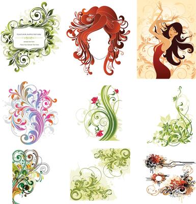 The new Collection of decorative elements for design. illustration