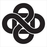 Unbroken Circle Silhouette of Unity vector