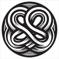 Infinite Connections Silhouette of the Unity Knot vector