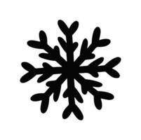 black and white line new year snowflake pattern element hands vector