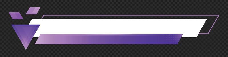 Lower third banner. Broadcast news lower third banner template design. Lower third bar template for breaking news. headline title., vector
