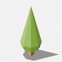 Isometric tree. Tree isometric elements. Isometric tree element for landscape design. Park element., vector