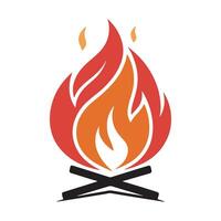 Simple Fire Icon Graphics for Any Use vector