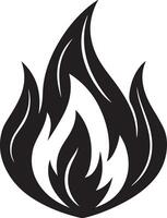 Fire Icon Silhouette for Digital Use vector