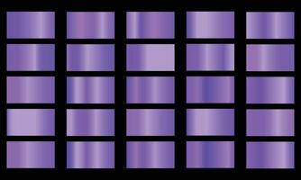 Elegant deep blue metallic color gradient set collection vector
