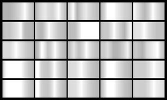 Set of silver texture background Silver background texture Steel metal background templates Metal gradient collection vector