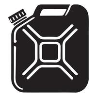 Silhouette Illustration of a Gasoline Jerrycan vector