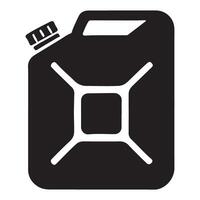Silhouette of a Classic Gasoline Jerrycan vector