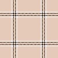 Elegant neutral plaid pattern. Perfect for fashion, textile, and website backgrounds. Subtle design with soft beige and brown tones creates a sophisticated aesthetic. vector