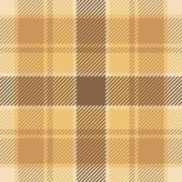 Elegant beige and brown plaid pattern. Perfect for textile design, fashion, backgrounds, or website layouts. Subtle yet stylish, this seamless texture offers a sophisticated aesthetic. vector