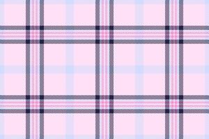 Full seamless textile , plaid pattern fabric. Blank check tartan background texture in pink lace and light colors. vector