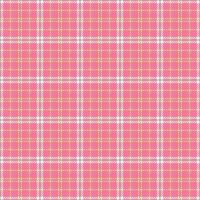 Linen textile check, carpet plaid tartan pattern. Decorative texture background fabric seamless in red and pastel colors. vector
