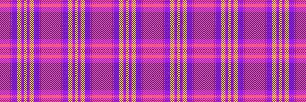 Canvas plaid tartan seamless, merry background pattern textile. Curved fabric texture check in violet and pink colors. vector