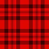 Asymmetric texture plaid fabric, fluffy tartan background seamless. Merry pattern check textile in red and dark red colors. vector