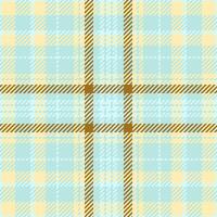 Soft seamless tartan textile, sofa fabric pattern . Mid check texture background plaid in light and amber colors. vector