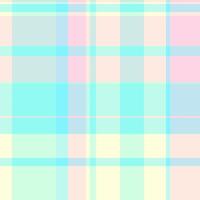 Vogue plaid texture seamless, setting check textile tartan. New background fabric pattern in light and teal colors. vector