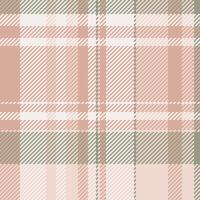 Periodic plaid texture, picnic blanket pattern tartan fabric. Sofa seamless check background textile in light and white colors. vector