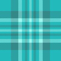Classical background pattern fabric, ornamental seamless plaid tartan. Styling textile check texture in teal and cyan colors. vector