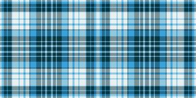Checked seamless textile, sewing texture plaid check. Folk fabric background tartan pattern in cyan and dark colors. vector