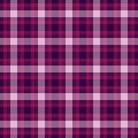 Tee fabric tartan texture, occupation pattern textile seamless. Picnic plaid background check in magenta and pink colors. vector