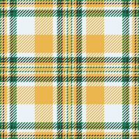 Domestic pattern texture tartan, vogue textile seamless plaid. Native fabric background check in amber and white colors. vector