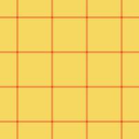 Quilted texture pattern textile, wide check background plaid. Countryside fabric tartan seamless in yellow and orange colors. vector