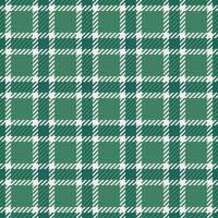 Elegant green and white plaid pattern. Perfect for textile design, apparel, packaging, or website backgrounds. Seamless repeat texture offers versatile design applications. vector