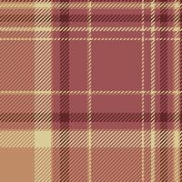 Royalty textile check, paper tartan pattern seamless. Sketch plaid fabric background texture in red and orange colors. vector