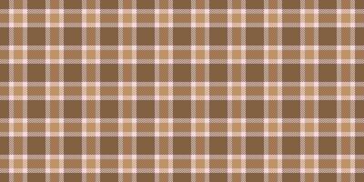 Single background seamless pattern, velvet tartan plaid. Repeating texture fabric check textile in orange and light colors. vector