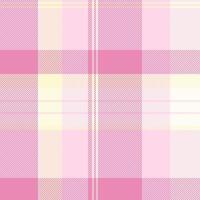 Border check texture pattern, color tartan background plaid. Illustration textile seamless fabric in light and pink colors. vector