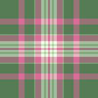 Tie check plaid pattern, hippie fabric tartan texture. Overlayed textile background seamless in pastel and light colors. vector