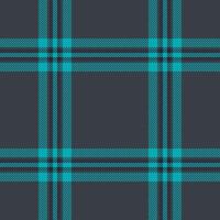 Stylish teal and dark gray plaid pattern. Perfect for textile designs, website backgrounds, or fashion projects. Clean, modern, and versatile graphic. vector