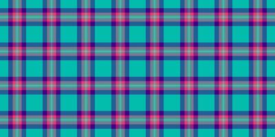 Difficult textile tartan seamless, veil pattern background texture. Woman fabric plaid check in pastel and teal colors. vector