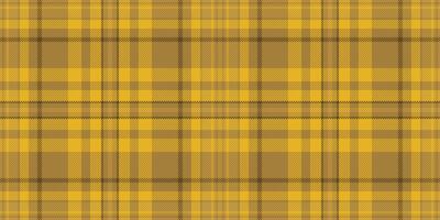 Self textile fabric plaid, packing pattern check seamless. Industry texture background tartan in amber color. vector