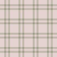 Elegant pale pink and sage green plaid pattern. Perfect for textile design, stationery, or website backgrounds. Subtle texture adds sophisticated charm to any project. vector