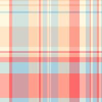 Comfort fabric pattern, christmas card plaid seamless check. Thin textile tartan texture background in red and light colors. vector