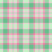 Mix tartan check, vivid plaid fabric seamless. Mat textile background pattern texture in green and light colors. vector